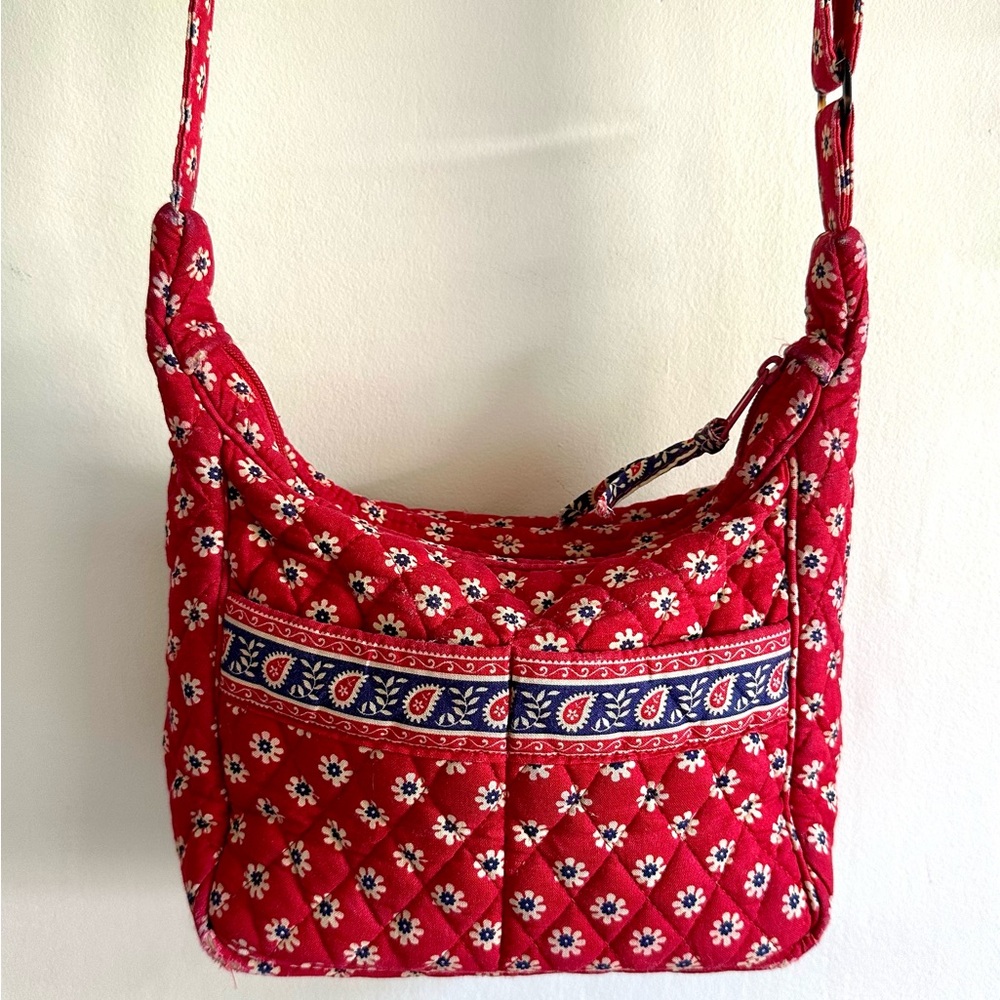Vera Bradley Red Floral Crossbody Bag